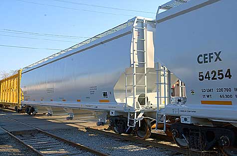 New cars from National Steel Car in Hamilton, Ontario